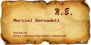 Merczel Bernadett névjegykártya